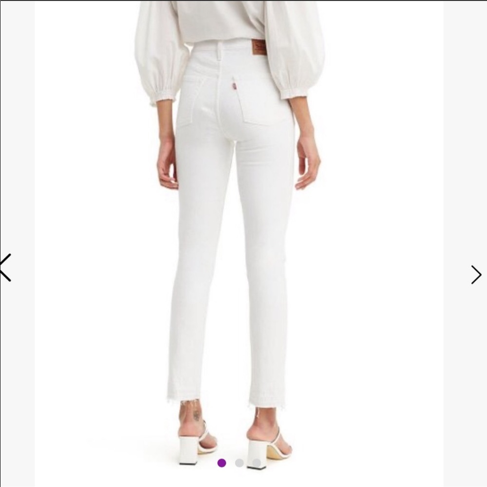 Levi’s 501 straight leg high waisted jeans